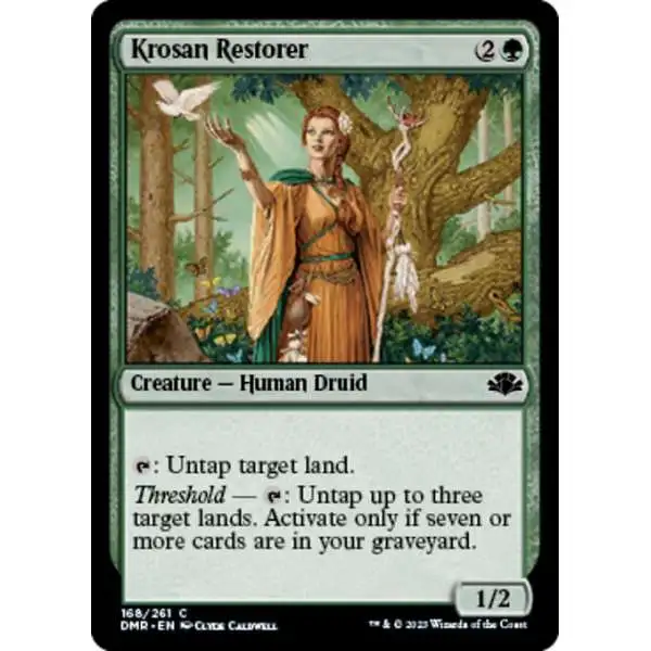 MtG Dominaria Remastered Common FOIL Krosan Restorer #168