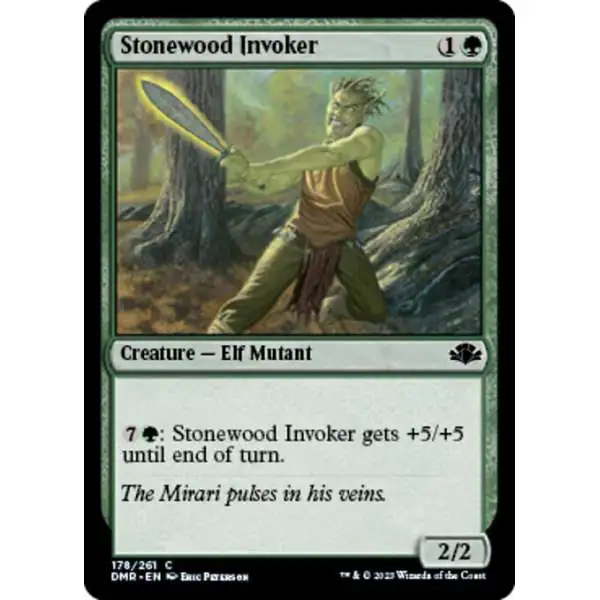 MtG Dominaria Remastered Common FOIL Stonewood Invoker #178