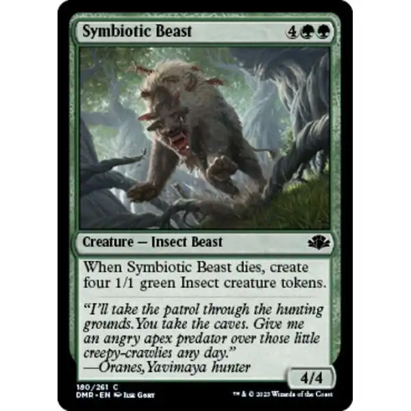 MtG Dominaria Remastered Common FOIL Symbiotic Beast #180