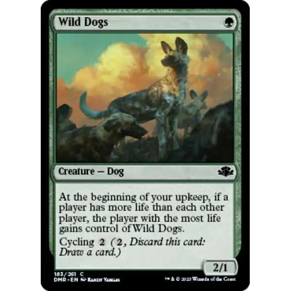 MtG Dominaria Remastered Common Wild Dogs #183