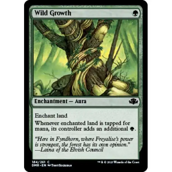 MtG Dominaria Remastered Common Wild Growth #184