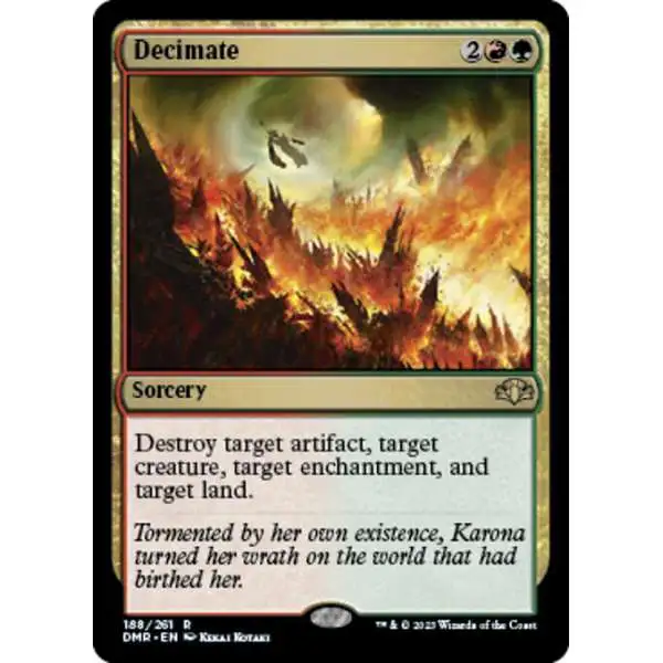 MtG Dominaria Remastered Rare Decimate #188