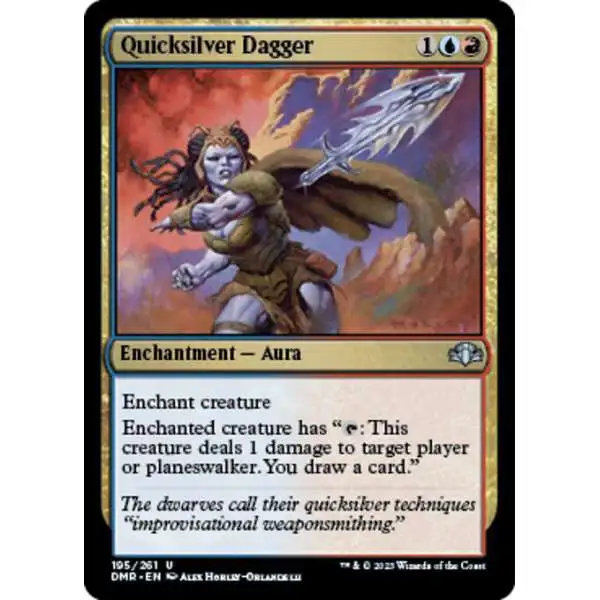 MtG Dominaria Remastered Uncommon Quicksilver Dagger #195