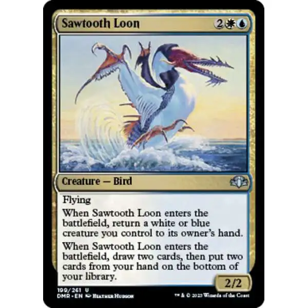 MtG Dominaria Remastered Uncommon Sawtooth Loon #199