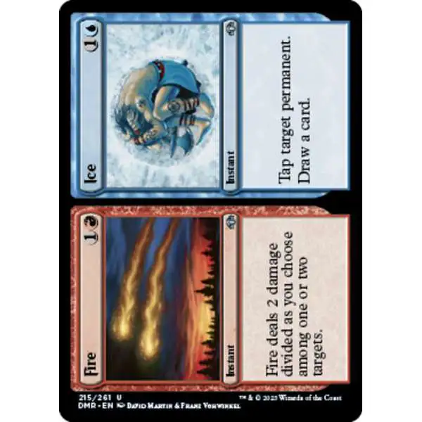 MtG Dominaria Remastered Uncommon Fire // Ice #215