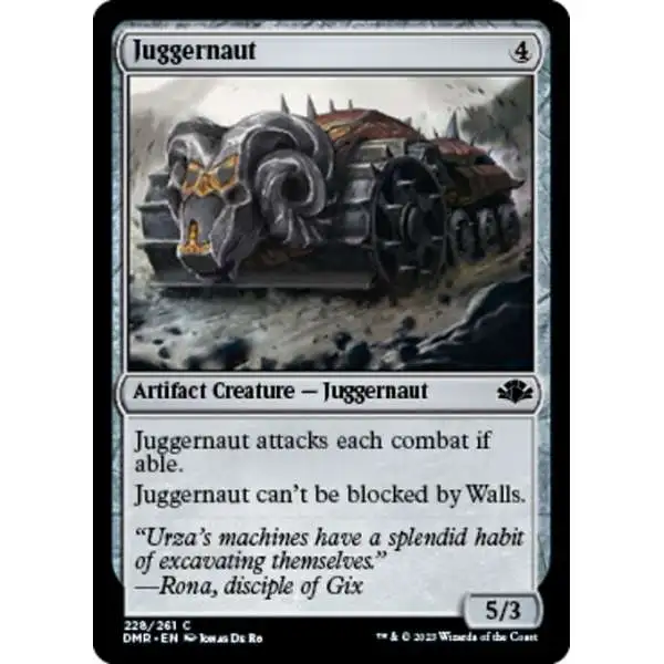 MtG Dominaria Remastered Common FOIL Juggernaut #228