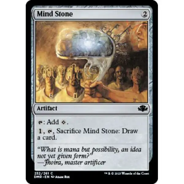 MtG Dominaria Remastered Common Foil Mind Stone #232