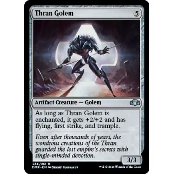 MtG Dominaria Remastered Uncommon Thran Golem #234