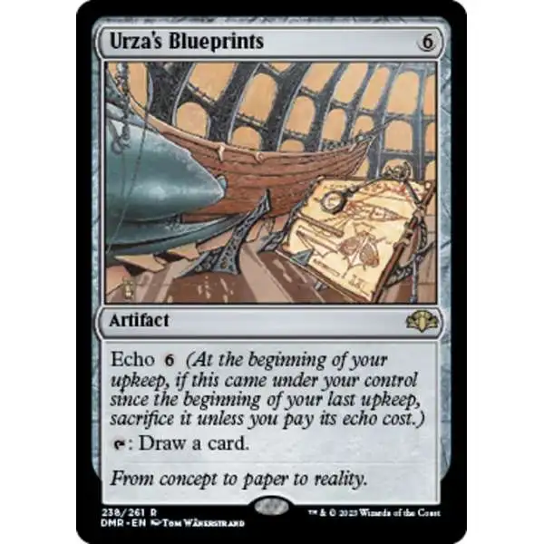 MtG Dominaria Remastered Rare FOIL Urza's Blueprints #238