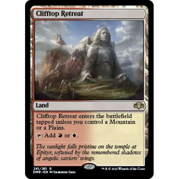 MtG Dominaria Remastered Rare Clifftop Retreat #241