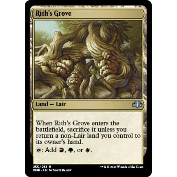 MtG Dominaria Remastered Uncommon Rith's Grove #255