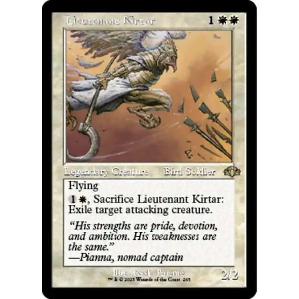 MtG Dominaria Remastered Rare Lieutenant Kirtar #265 [Old-Frame FOIL]