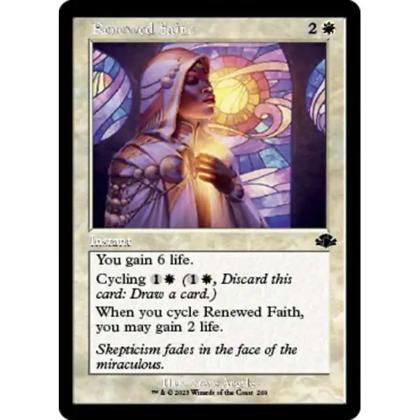 MtG Dominaria Remastered Common Renewed Faith #269 [Old-Frame FOIL]