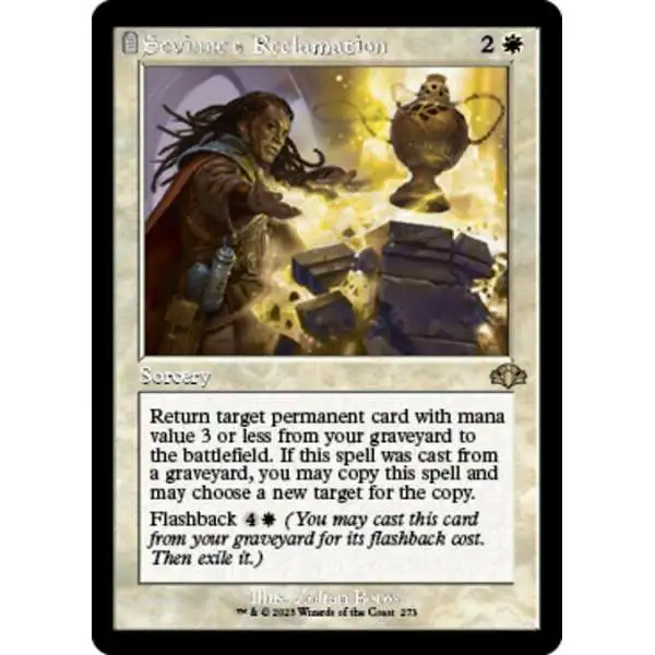 MtG Dominaria Remastered Rare Sevinne's Reclamation #273 [Old-Frame FOIL]