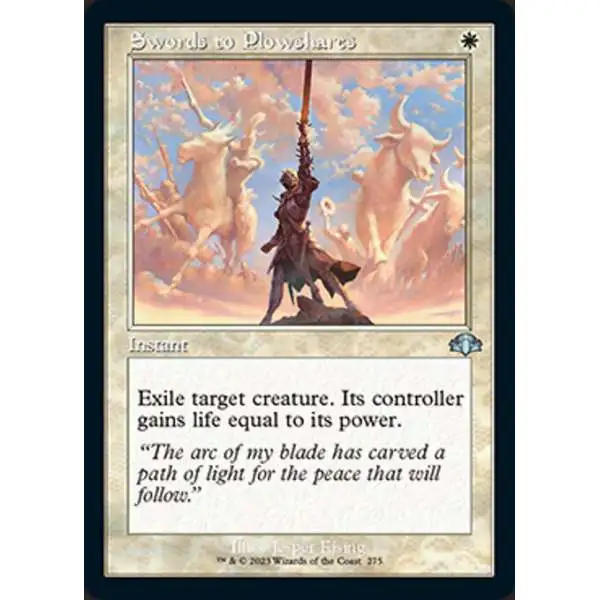 MtG Dominaria Remastered Uncommon Swords to Plowshares #275 [Old-Frame]