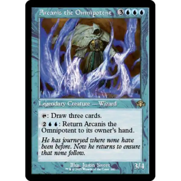 MtG Dominaria Remastered Rare Arcanis the Omnipotent #280 [Old-Frame FOIL]