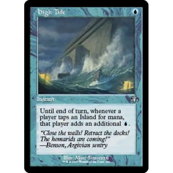 MtG Dominaria Remastered Uncommon High Tide #286 [Old-Frame FOIL]