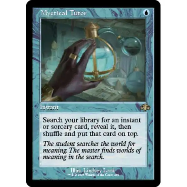 MtG Dominaria Remastered Rare Mystical Tutor #289 [Old-Frame FOIL]