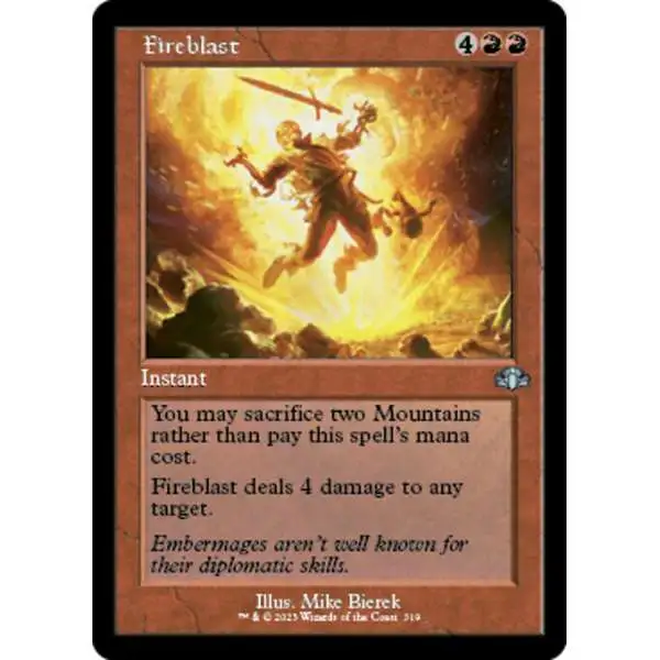 MtG Dominaria Remastered Uncommon Fireblast #319 [Old-Frame]