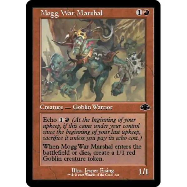 MtG Dominaria Remastered Common Mogg War Marshal #326 [Old-Frame]