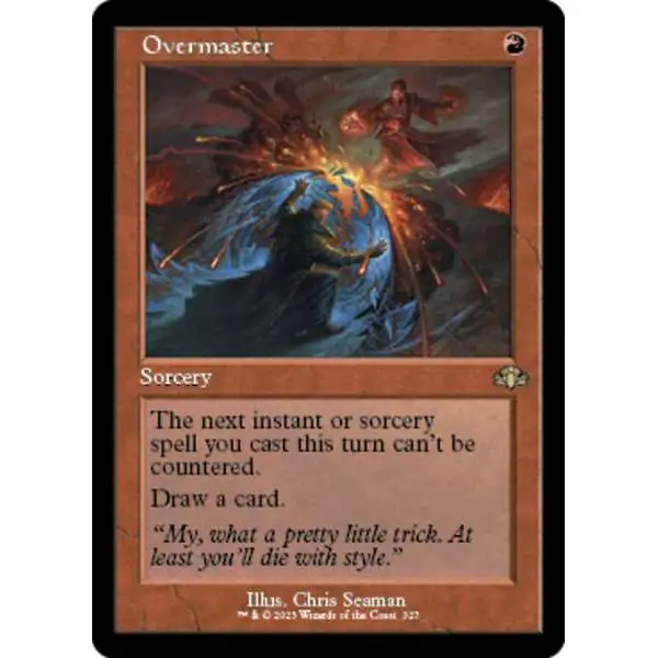 MtG Dominaria Remastered Rare Overmaster #327 [Old-Frame FOIL]