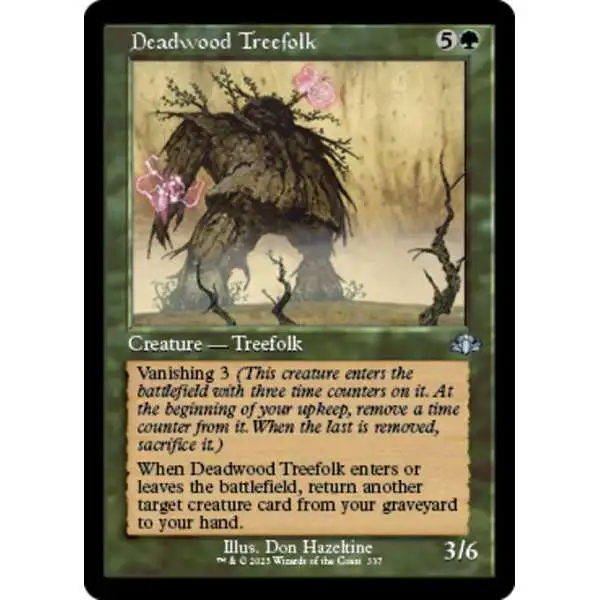 MtG Dominaria Remastered Uncommon Deadwood Treefolk #337 [Old-Frame]