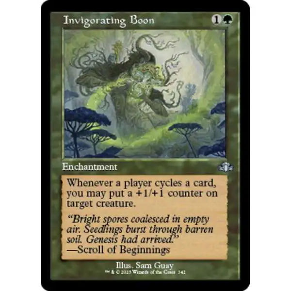 MtG Dominaria Remastered Uncommon Invigorating Boon #342 [Old-Frame]