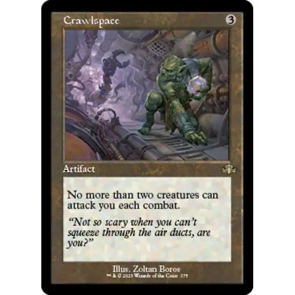 MtG Dominaria Remastered Rare Crawlspace #375 [Old-Frame FOIL]