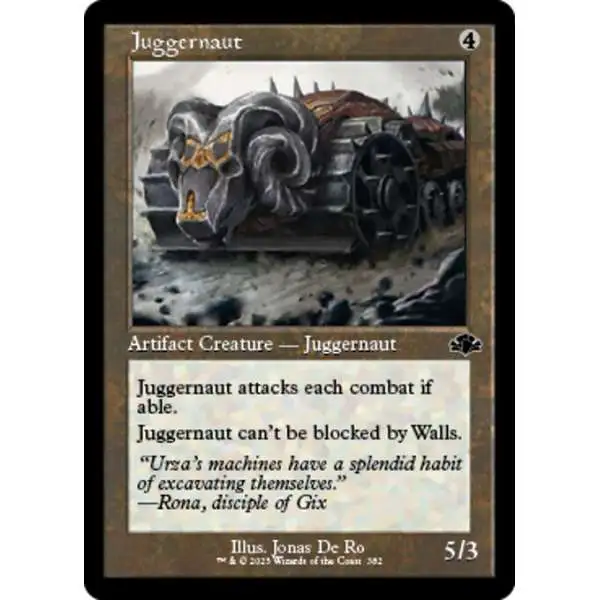 MtG Dominaria Remastered Common Juggernaut #382 [Old-Frame]