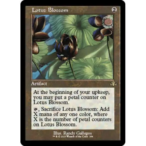 MtG Dominaria Remastered Rare Lotus Blossom #384 [Old-Frame FOIL]