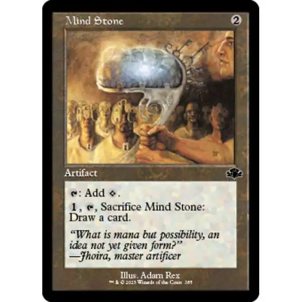 MtG Dominaria Remastered Common Mind Stone #385 [Old-Frame FOIL]