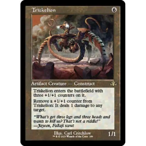 MtG Dominaria Remastered Rare Triskelion #389 [Old-Frame FOIL]