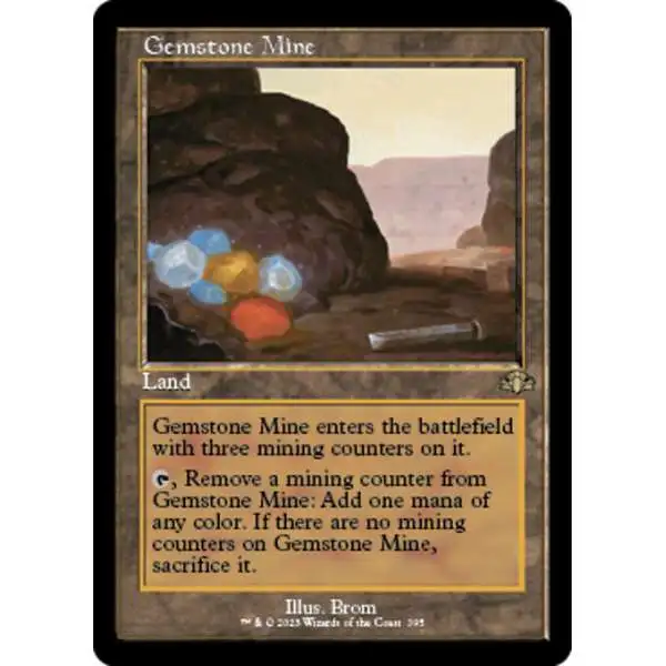 MtG Dominaria Remastered Rare Gemstone Mine #395 [Old-Frame]