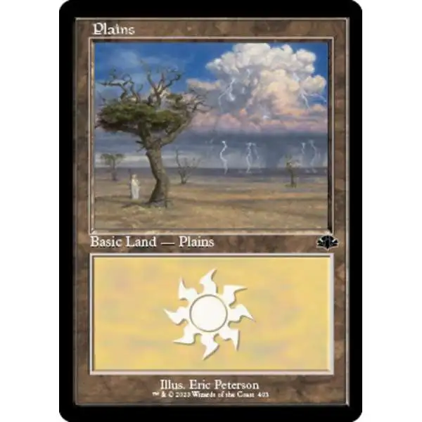 MtG Dominaria Remastered Common Plains #403 [Old-Frame FOIL]