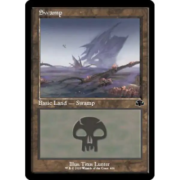 MtG Dominaria Remastered Common Swamp #406 [Old-Frame]