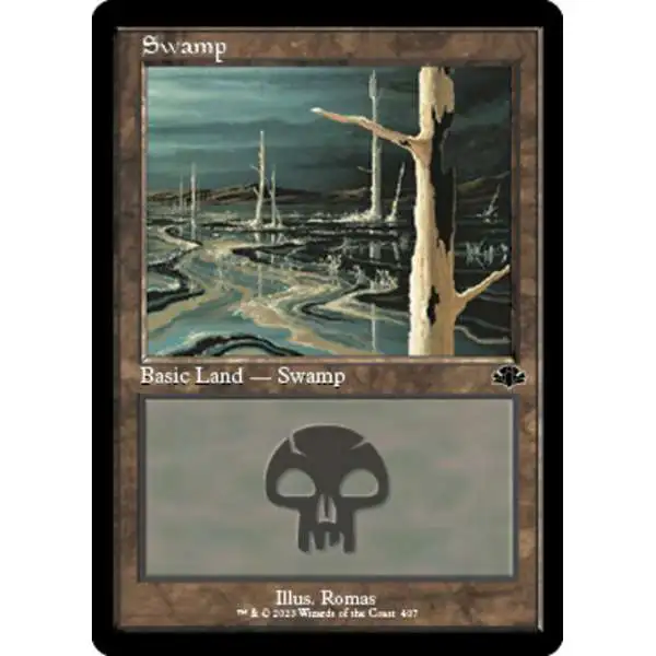 MtG Dominaria Remastered Common Swamp #407 [Old-Frame V1]