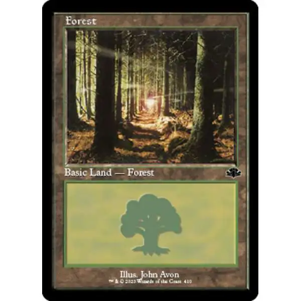 MtG Dominaria Remastered Common Forest #410 [Old-Frame V1]