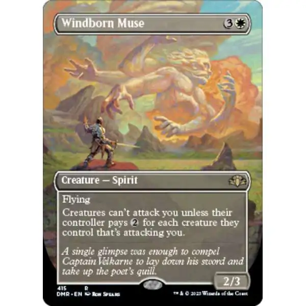 MtG Dominaria Remastered Rare Windborn Muse #415 [Alternate Art Borderless]