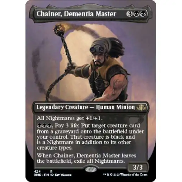 MtG Dominaria Remastered Rare Chainer, Dementia Master #424 [Alternate Art Borderless]