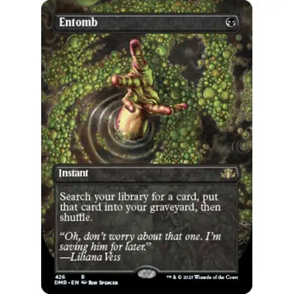 MtG Dominaria Remastered Rare Entomb #426 [Alternate Art Borderless FOIL]