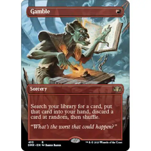 MtG Dominaria Remastered Rare Gamble #433 [Alternate Art Borderless]