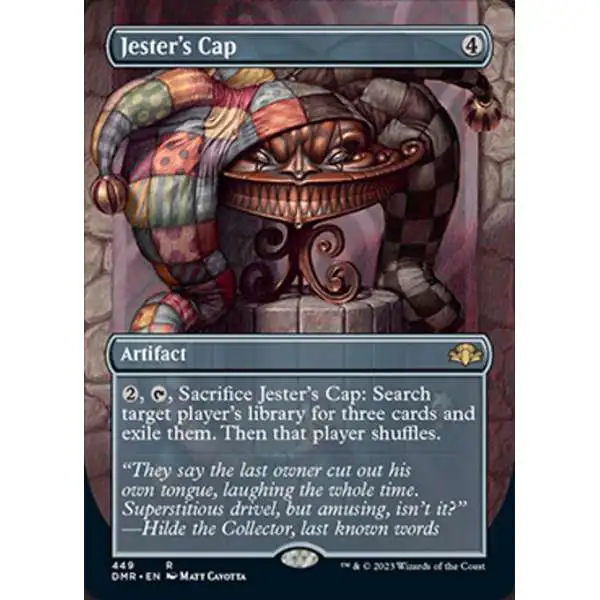 MtG Dominaria Remastered Rare Jester's Cap #449 [Alternate Art Borderless]