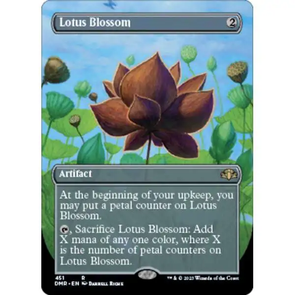 MtG Dominaria Remastered Rare Lotus Blossom #451 [Alternate Art Borderless]