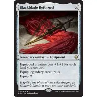 MtG Dominaria Rare Blackblade Reforged #211