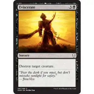 MtG Dominaria Common Foil Eviscerate #91