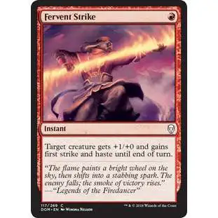 MtG Dominaria Common Foil Fervent Strike #117