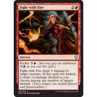 MtG Dominaria Uncommon Foil Fight with Fire #119