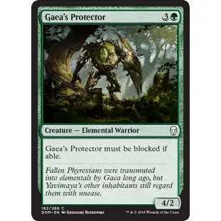 MtG Dominaria Common Foil Gaea's Protector #162