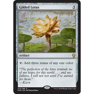 MtG Dominaria Rare Foil Gilded Lotus #215