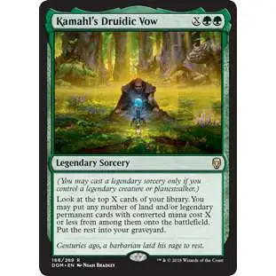 MtG Prerelease & Release Rare Kamahl's Druidic Vow #166 [Prerelease Foil, Date Stamped]